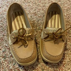 Sperry Topsiders Angelfish Boat shoes, Gold Detail